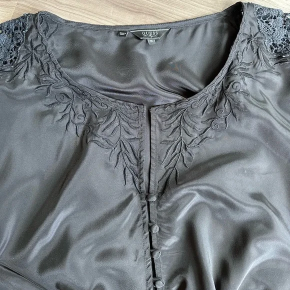 Guess - Black Vintage Blouse - Picture 2 of 8